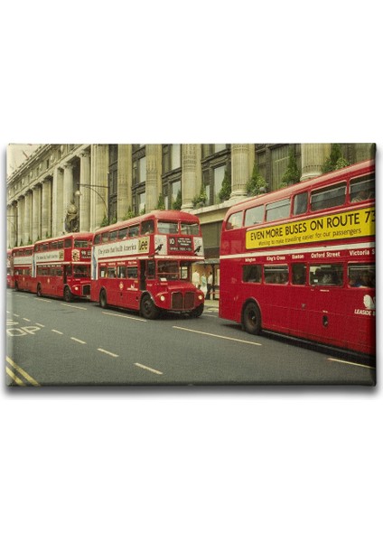 Iki Katlı Minibüs Canvas Tablo