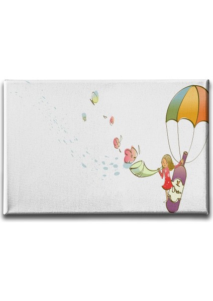 Uçan Çocuk Kanvas Tablo