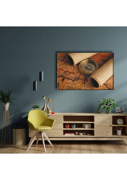 Eski Harita Canvas Tablo fiyatları