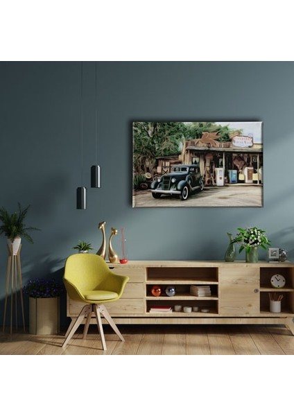 Yağlı Boya Klasik Araba Canvas Tablo fiyatları