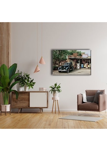 Yağlı Boya Klasik Araba Canvas Tablo fırsatları