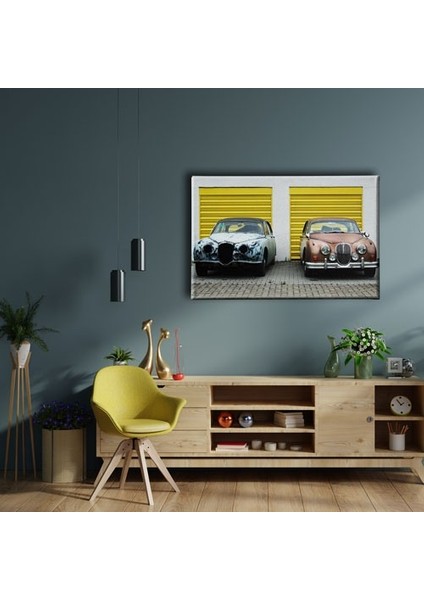 Klasik Arabalar Canvas Tablo fiyatları