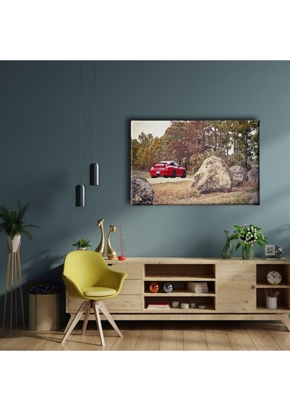 Kırmızı Porsche Canvas Tablo fiyatları