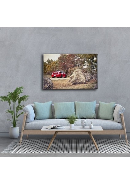 Kırmızı Porsche Canvas Tablo modelleri