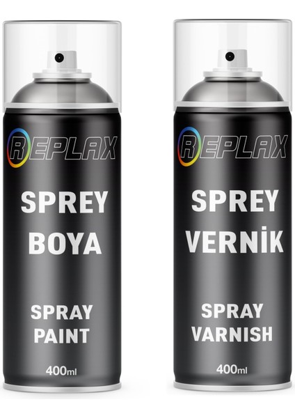 Tofaş Doğan T004 Antrazit Siyah Sprey Rötuş Boyası+Sprey Vernik