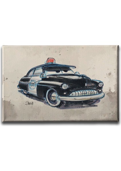 Sheriff Cars Kanvas Tablo