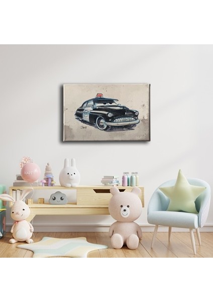 Sheriff Cars Kanvas Tablo modelleri