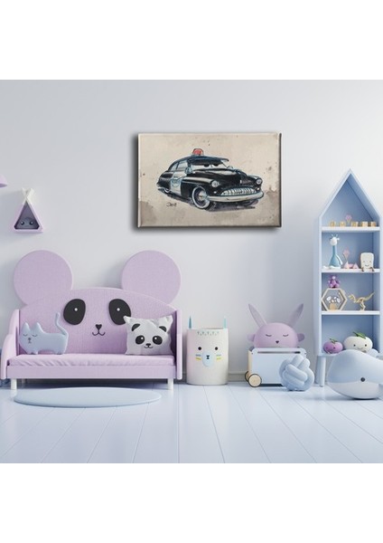 Sheriff Cars Kanvas Tablo indirimleri