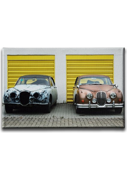 Klasik Arabalar Canvas Tablo