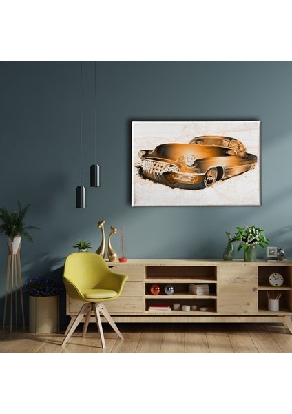 Klasik Araba Canvas Tablo fiyatları
