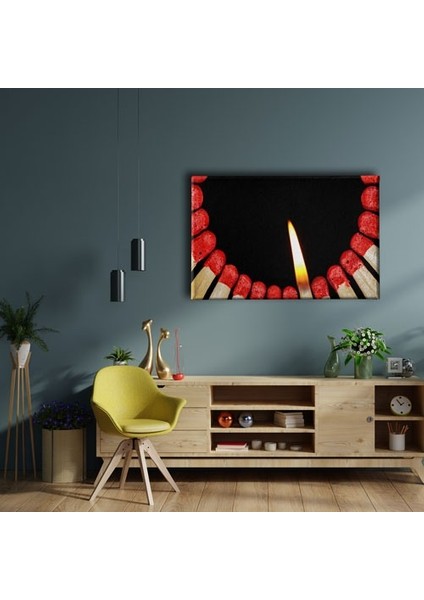 Ateş ve Kibrit Canvas Tablo fiyatları