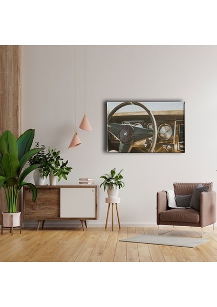 Klasik Araç Içi Canvas Tablo