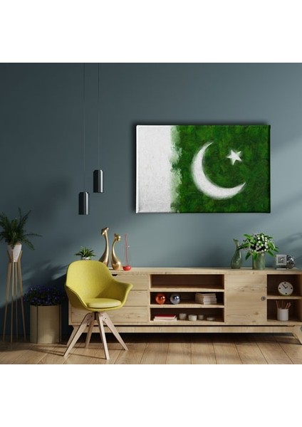 Pakistan Bayrağı Kanvas Tablo fiyatları