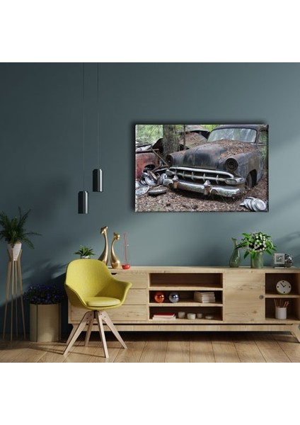 Klasik Hurda Araba Canvas Tablo fiyatları
