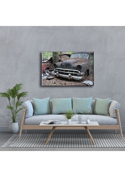 Klasik Hurda Araba Canvas Tablo modelleri
