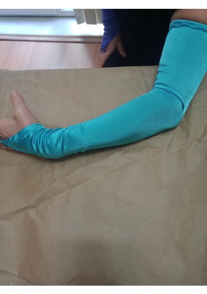 Saten Likralı Dans & Opera Eldiveni - (58 CM) fiyatları