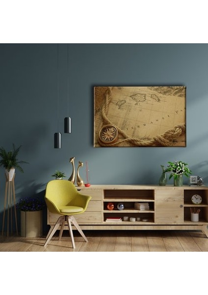 Eski Harita Canvas Tablo fiyatları