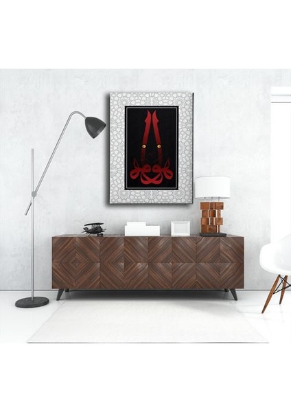 Hu Elifli Motifli Hat Tablo fırsatları