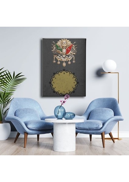 Osmanlı Arması Motifli Saatli Tablo modelleri