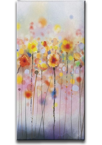 Modern Çiçek Kanvas Tablo