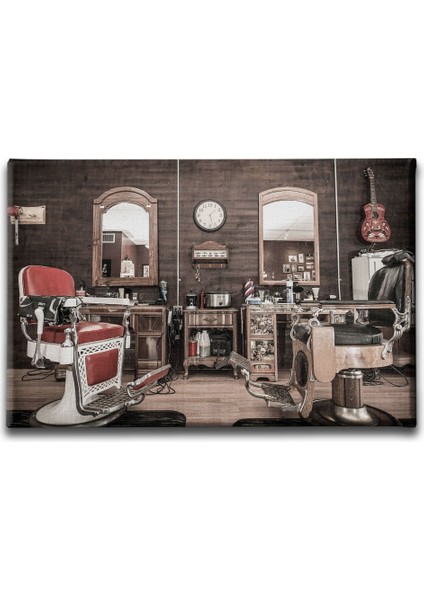 Berber Yağlı Boya Kanvas Tablo