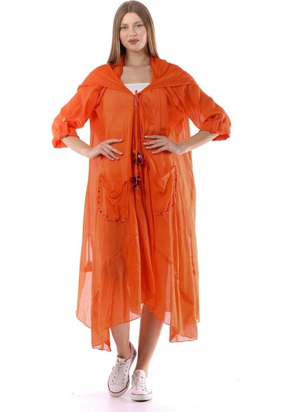 Cadı Kapüşonlu Bohem Kimono&kaftan