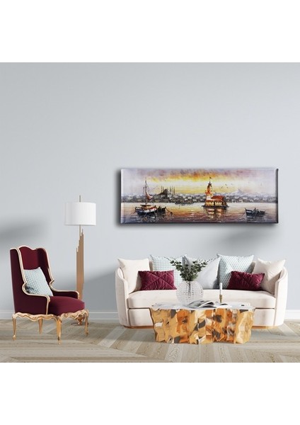 Istanbul Manzara Panoramik Kanvas Tablo fırsatları