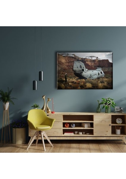 Askeri Helikopter Canvas Tablo fiyatları