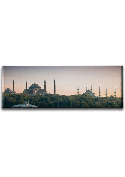 Ayasofya-Sültan Ahmed Cami Panoramik Kanvas Tablo