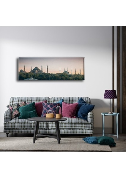 Ayasofya-Sültan Ahmed Cami Panoramik Kanvas Tablo