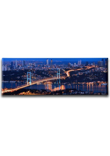 Istanbul Manzara Panoramik Kanvas Tablo