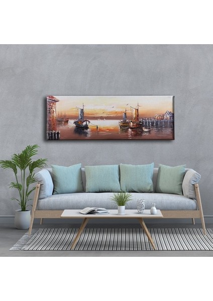 Eski Iskele Panoramik Kanvas Tablo fiyatları