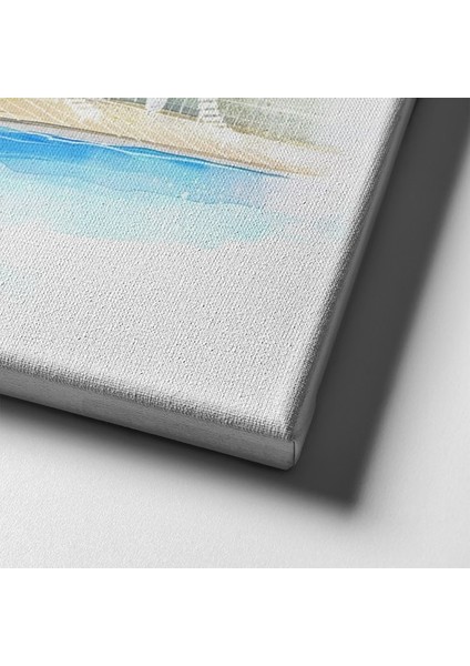 Havuz Başı Sulu Boya Tablo indirimleri