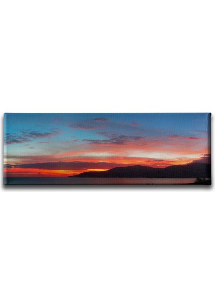 Gün Batımı Panoramik Kanvas Tablo