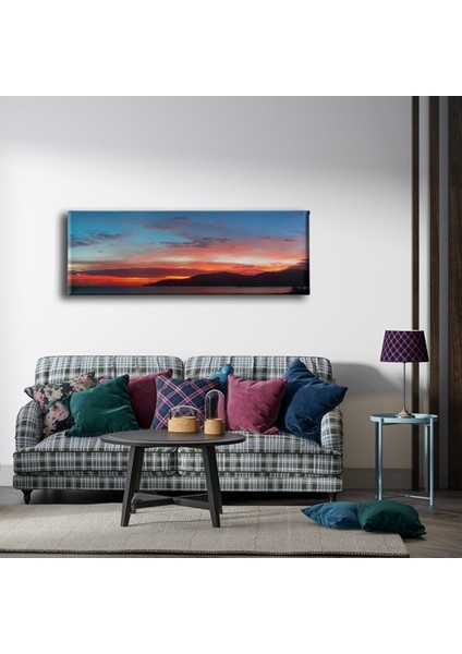 Gün Batımı Panoramik Kanvas Tablo modelleri