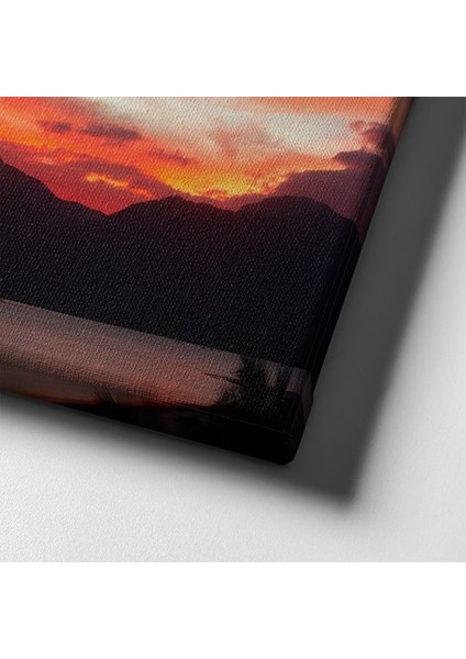 Gün Batımı Panoramik Kanvas Tablo indirimleri