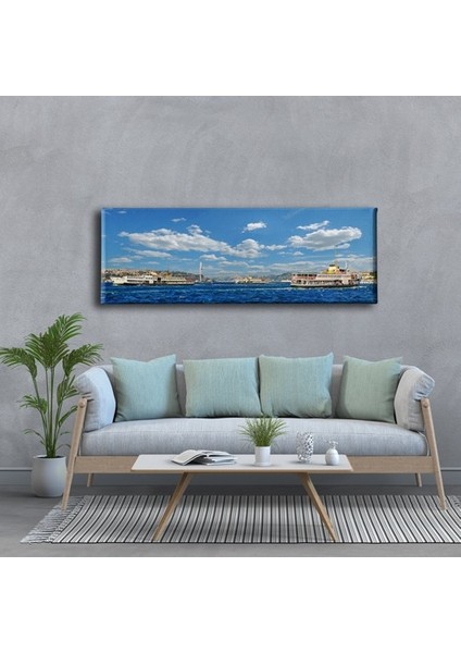 Boğaz Manzara Panoramik Kanvas Tablo fiyatları
