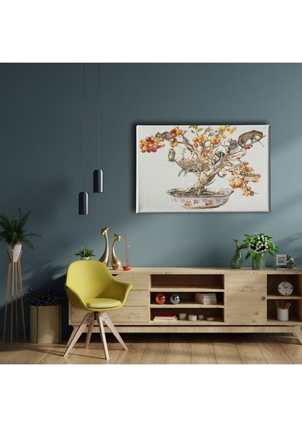 Hayvan - Ağaç Kanvas Tablo fiyatları
