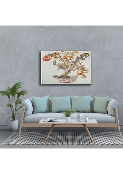 Hayvan - Ağaç Kanvas Tablo modelleri