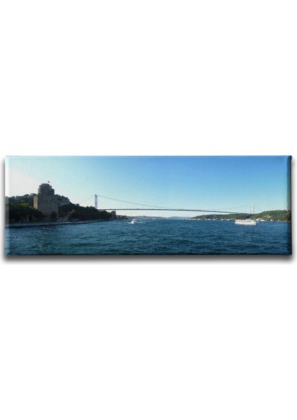 Istanbul Boğazı Panoramik Kanvas Tablo