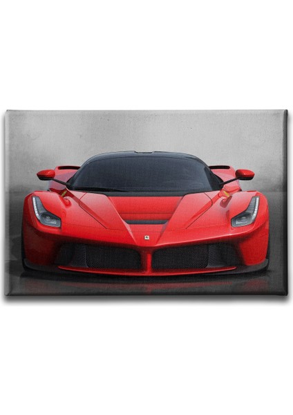 Kırmızı Ferrari Canvas Tablo