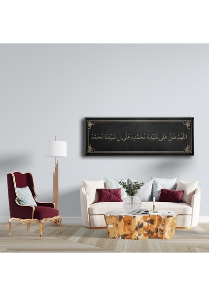 Salavat-I Şerife Panoramik Kanvas Tablo fırsatları