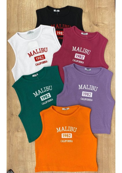 Malibu Baskılı Crop