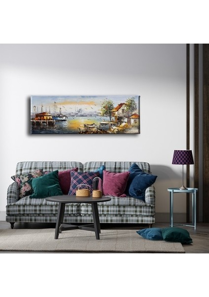 Eski Istanbul Manzara Panoramik Kanvas Tablo modelleri