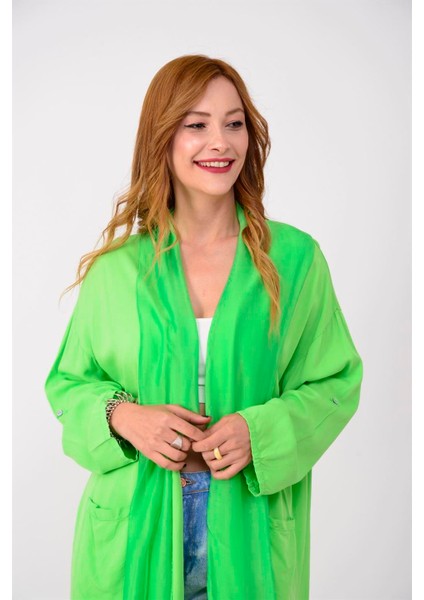 Itayan Ipek Detaylı Oversize Kaftan modelleri