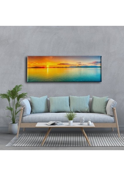 Gün Dönümü Panoramik Kanvas Tablo fiyatları