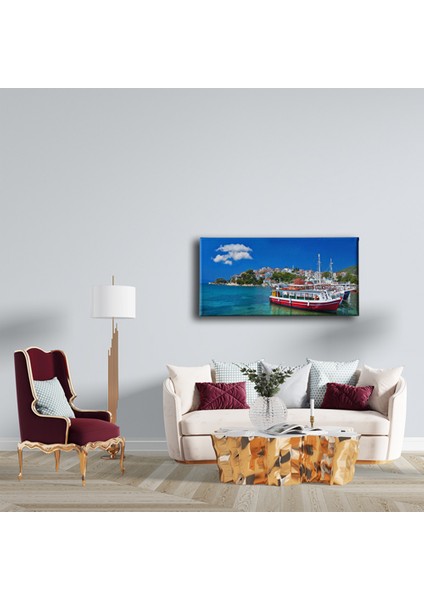 Sahil Panoramik Kanvas Tablo fırsatları