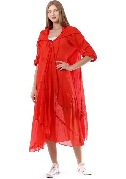 Cadı Kapüşonlu Bohem Kimono&kaftan