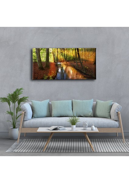 Gün Batımı Panoramik Kanvas Tablo