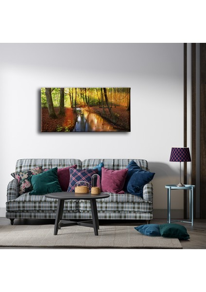 Gün Batımı Panoramik Kanvas Tablo